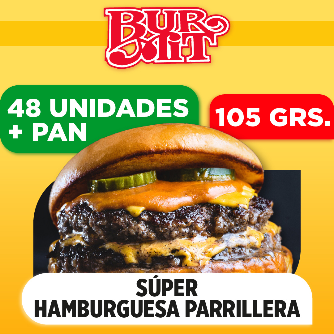 48 Hamburguesas BURMIT de 105 grs + Pan
