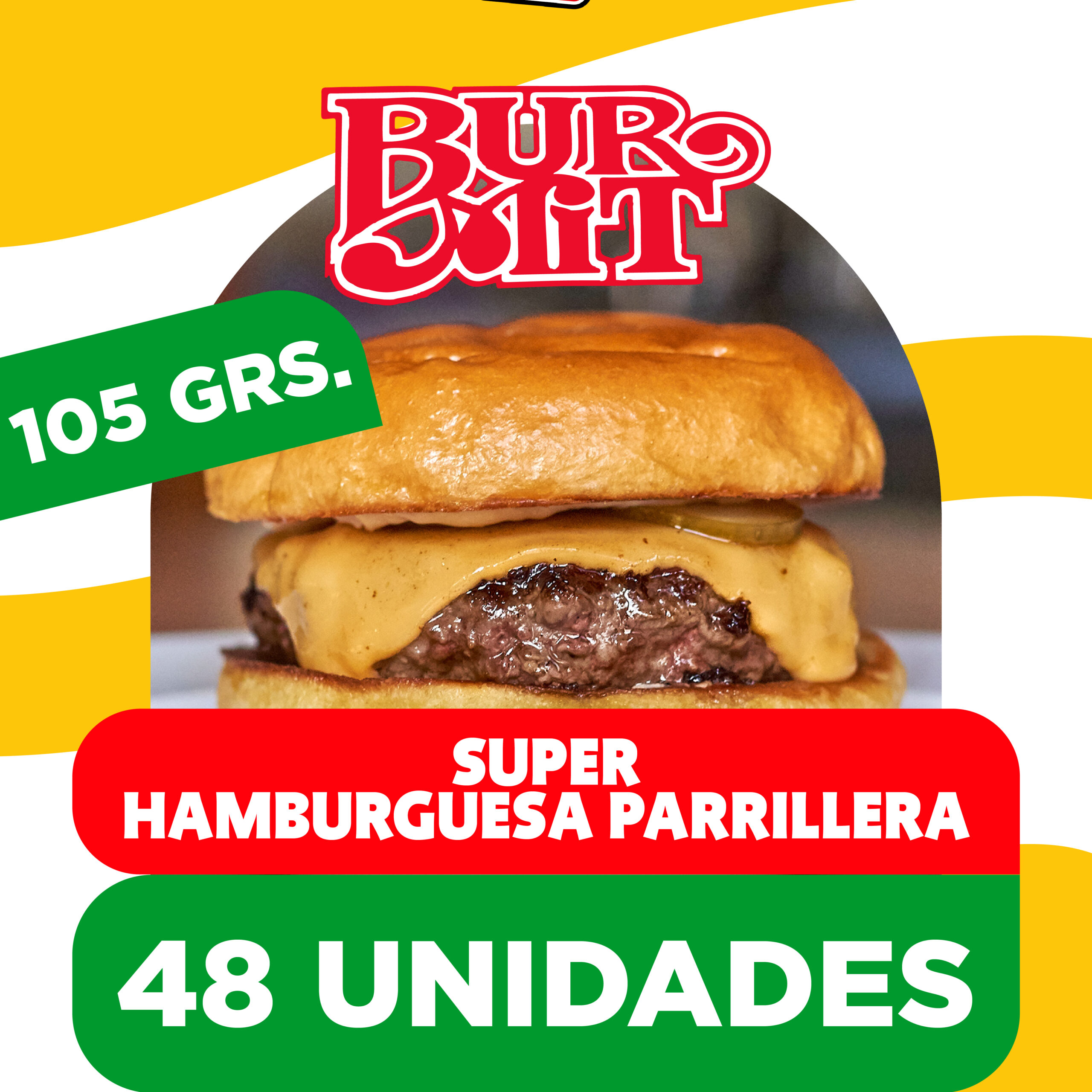 Super hamburguesa parrillera Burmit (105 grs) SIN PAN