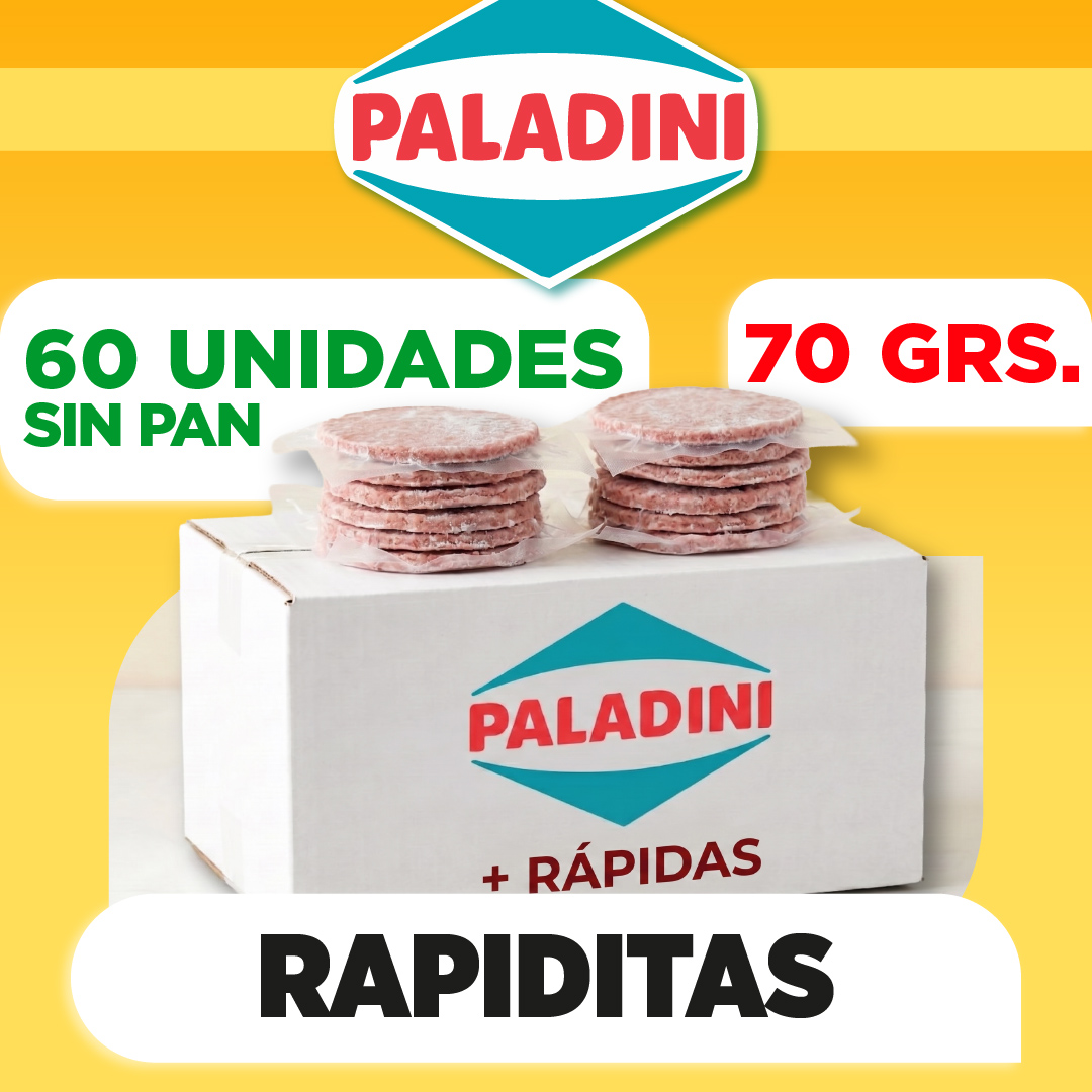 Rapiditas de Paladini (70 grs) X 60 SIN PAN